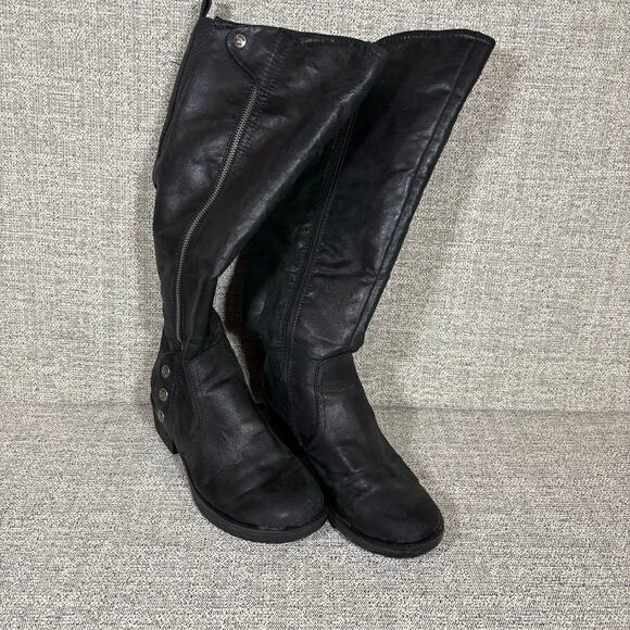 Bear traps Shoes - Bare Traps Women's Oria Faux Leather Black Boots Size 8